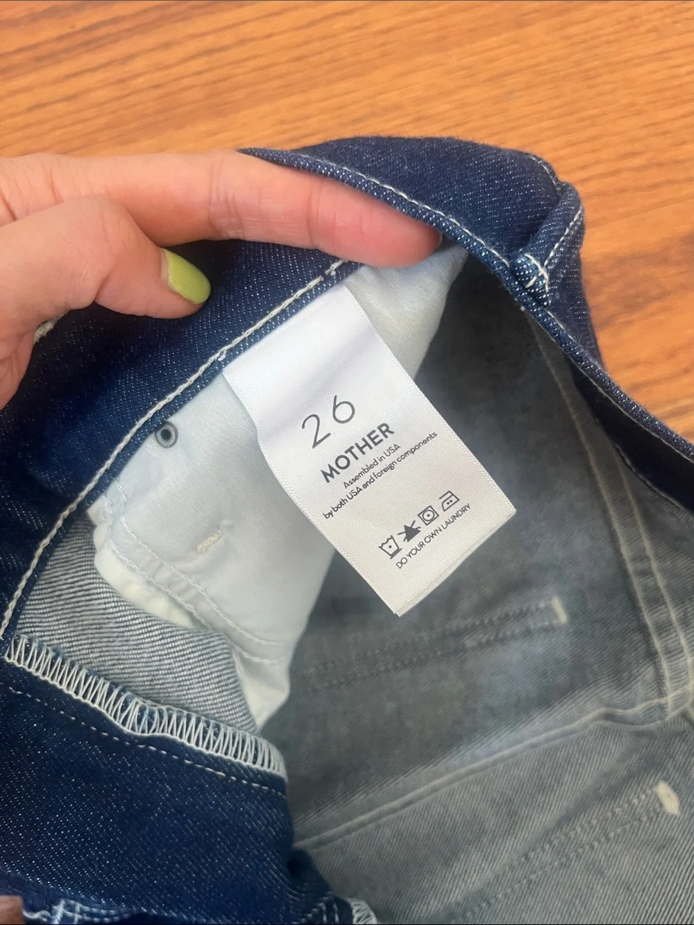 MOTHER Dark Blue Flare Jeans